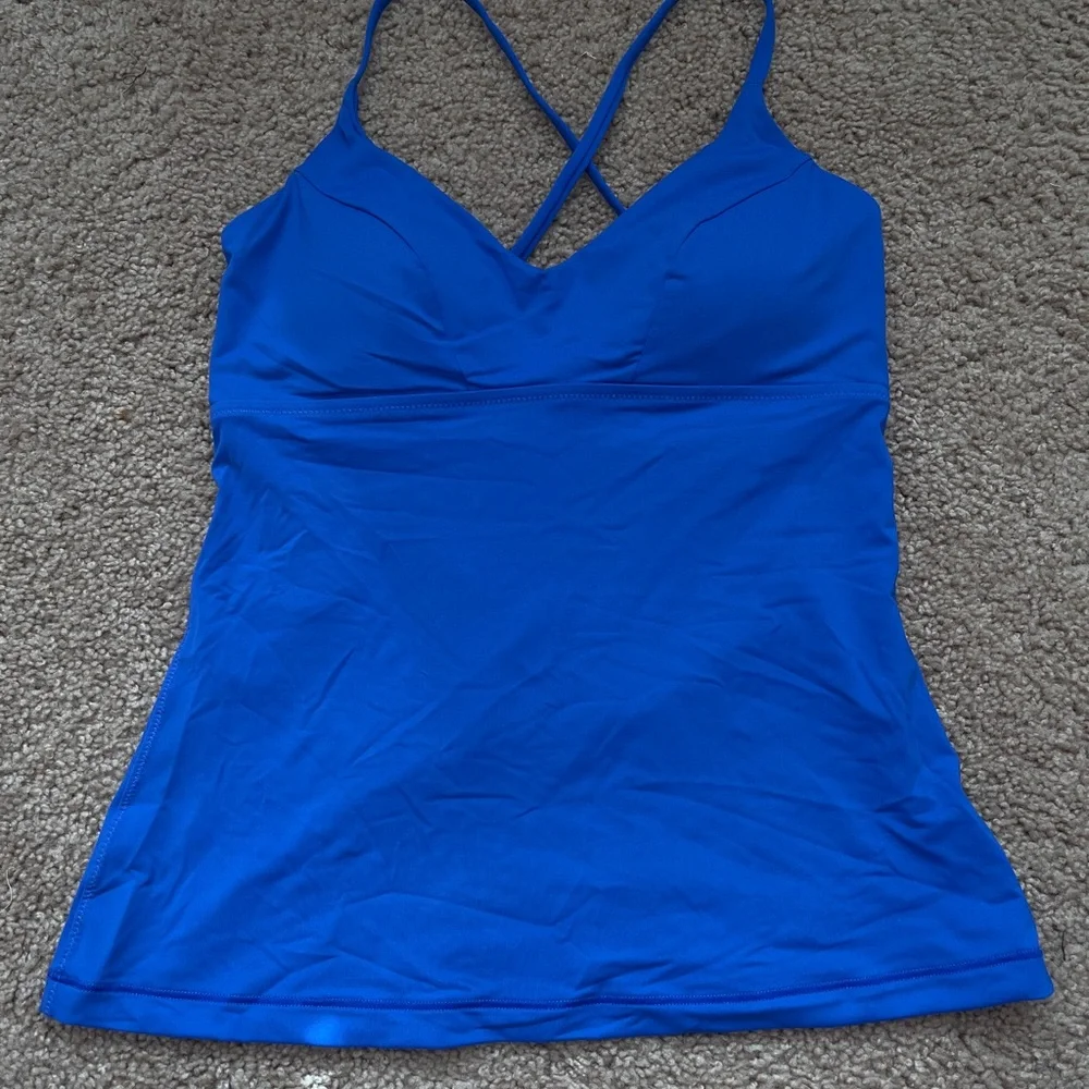 Athleta Cobalt Swim Top - Picture 1 of 4